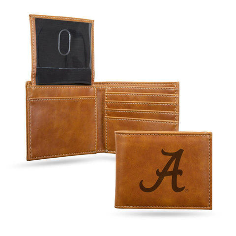 Alabama Crimson Tide Wallet Billfold Laser Engraved