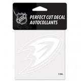 Anaheim Ducks Decal 4x4 Perfect Cut White Special Order - Team Fan Cave