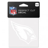 Arizona Cardinals Decal 4x4 Perfect Cut White