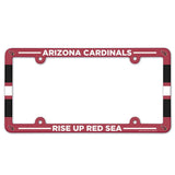 Arizona Cardinals License Plate Frame Plastic Full Color Style - Team Fan Cave