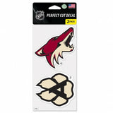 Arizona Coyotes Decal 4x4 Perfect Cut Set of 2