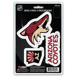 Arizona Coyotes Decal Die Cut Team 3 Pack - Team Fan Cave