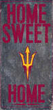 Arizona State Sun Devils Wood Sign - Home Sweet Home 6x12 - Special Order