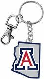 Arizona Wildcats Keychain State Design - Special Order - Team Fan Cave