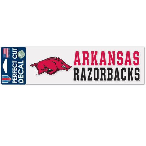 Arkansas Razorbacks Decal 3x10 Perfect Cut Color-0