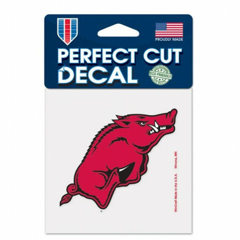 Arkansas Razorbacks Decal 4x4 Perfect Cut Color - Team Fan Cave