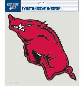 Arkansas Razorbacks Decal 8x8 Die Cut Color - Team Fan Cave