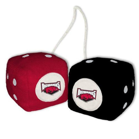 Arkansas Razorbacks Fuzzy Dice - Team Fan Cave