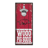 Arkansas Razorbacks Sign Wood 5x11 Bottle Opener - Special Order