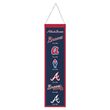 Atlanta Braves Banner Wool 8x32 Heritage Evolution Design