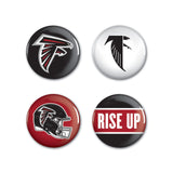 Atlanta Falcons Buttons 4 Pack-0