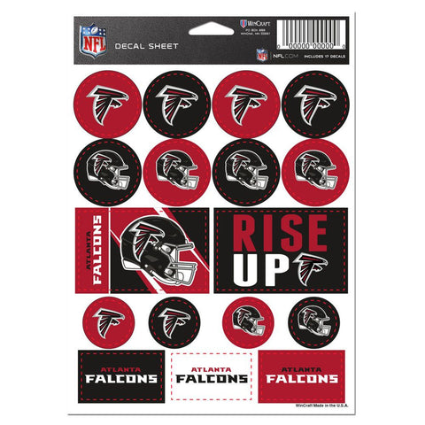 Atlanta Falcons Decal Sheet 5x7 Vinyl-0