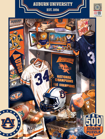 Auburn Tigers Puzzle 500 Piece Locker Room-0