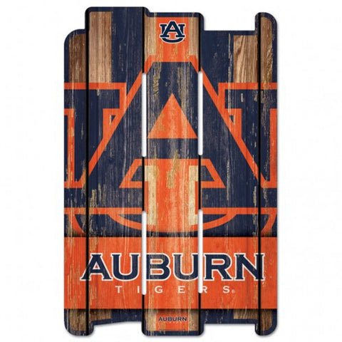 Auburn Tigers Sign 11x17 Wood Fence Style - Special Order-0