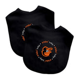 Baltimore Orioles Baby Bib 2 Pack-0