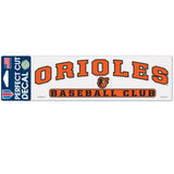 Baltimore Orioles Decal 3x10 Perfect Cut Color-0