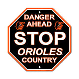 Baltimore Orioles Sign 12x12 Plastic Stop Style - Special Order - Team Fan Cave