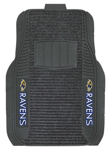 Baltimore Ravens Car Mats Deluxe Set - Team Fan Cave