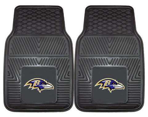 Baltimore Ravens Car Mats Heavy Duty 2 Piece Vinyl - Team Fan Cave