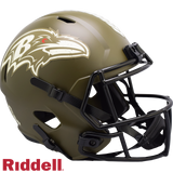 Baltimore Ravens Helmet Riddell Replica Full Size Speed Style Salute To Service-0