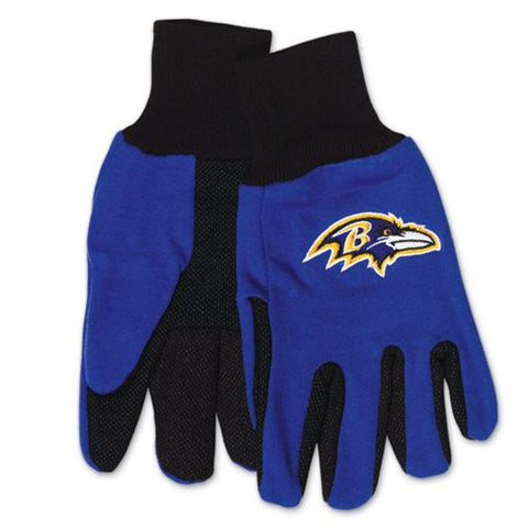 Baltimore Ravens Two Tone Adult Size Gloves