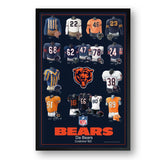Chicago Bears Framed Print 10x13 Uniform Heritage-0