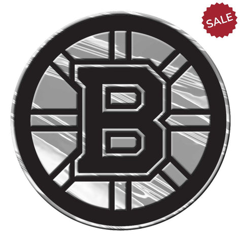 Boston Bruins Auto Emblem - Silver - Team Fan Cave