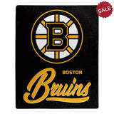 Boston Bruins Blanket 50x60 Raschel Signature Design