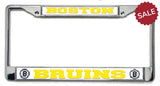 Boston Bruins License Plate Frame Chrome