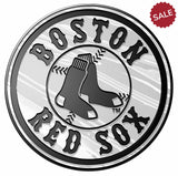 Boston Red Sox Auto Emblem - Silver - Round Logo