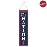 Boston Red Sox Banner Wool 8x32 Heritage Slogan Design - Special Order