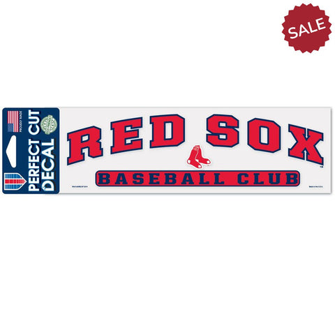 Boston Red Sox Decal 3x10 Perfect Cut Color-0