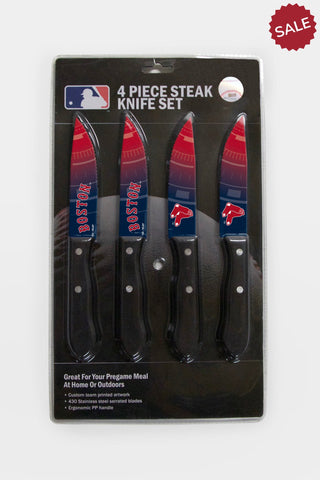 Boston Red Sox Knife Set - Steak - 4 Pack - Team Fan Cave