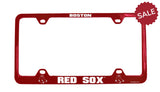 Boston Red Sox License Plate Frame Laser Cut Red