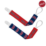 Boston Red Sox Pacifier Clips 2 Pack-0