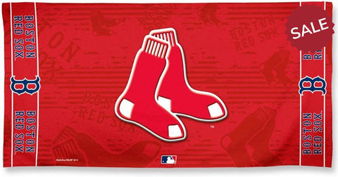 Boston Red Sox Towel 30x60 Beach Style Red