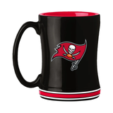 Tampa Bay Buccaneers Coffee Mug 14oz Sculpted Relief Team Color-0