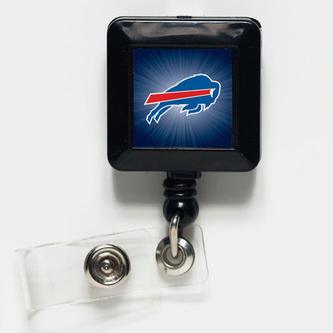 Buffalo Bills Badge Holder Retractable Square-0