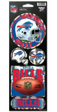 Buffalo Bills Decal 4x11 Die Cut Prismatic Style