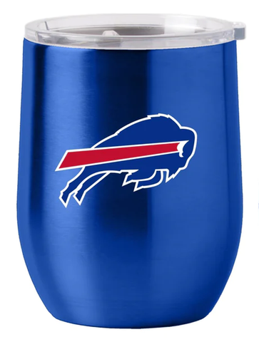 Buffalo Bills Travel Tumbler 16oz Stainless Steel Curved-0