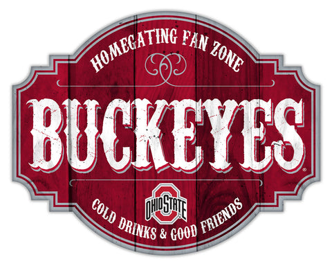 Ohio State Buckeyes Sign Wood 12 Inch Homegating Tavern-0