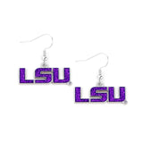 LSU Tigers Earrings Glitter Dazzle-0