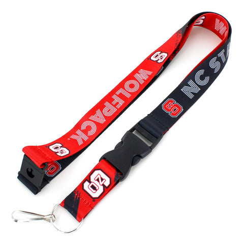 North Carolina State Wolfpack Lanyard Crossfade Design-0