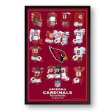 Arizona Cardinals Framed Print 10x13 Uniform Heritage-0