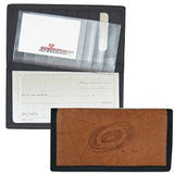 Carolina Hurricanes Leather/Nylon Embossed Checkbook Cover - Team Fan Cave