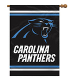 Carolina Panthers Banner 28x40 House Flag Style 2 Sided - Team Fan Cave