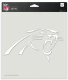 Carolina Panthers Decal 8x8 Die Cut White - Team Fan Cave