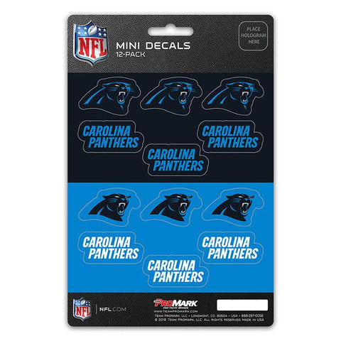 Carolina Panthers Decal Set Mini 12 Pack