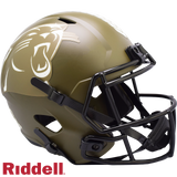 Carolina Panthers Helmet Riddell Replica Full Size Speed Style Salute To Service-0