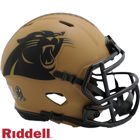 Carolina Panthers Helmet Riddell Replica Mini Speed Style Salute To Service 2023-0